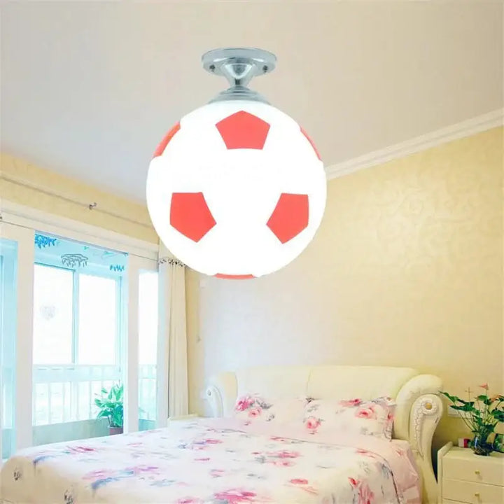 Soccer Ball Ceiling Light Football Basketball LED Lights Ceiling Lamp Indoor Lighting Boys Room Bedroom Home Decor