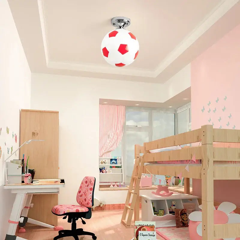 Soccer Ball Ceiling Light Football Basketball LED Lights Ceiling Lamp Indoor Lighting Boys Room Bedroom Home Decor