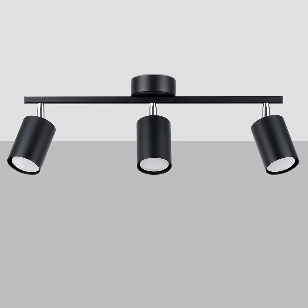 Luminaire plafonnier noir éteint