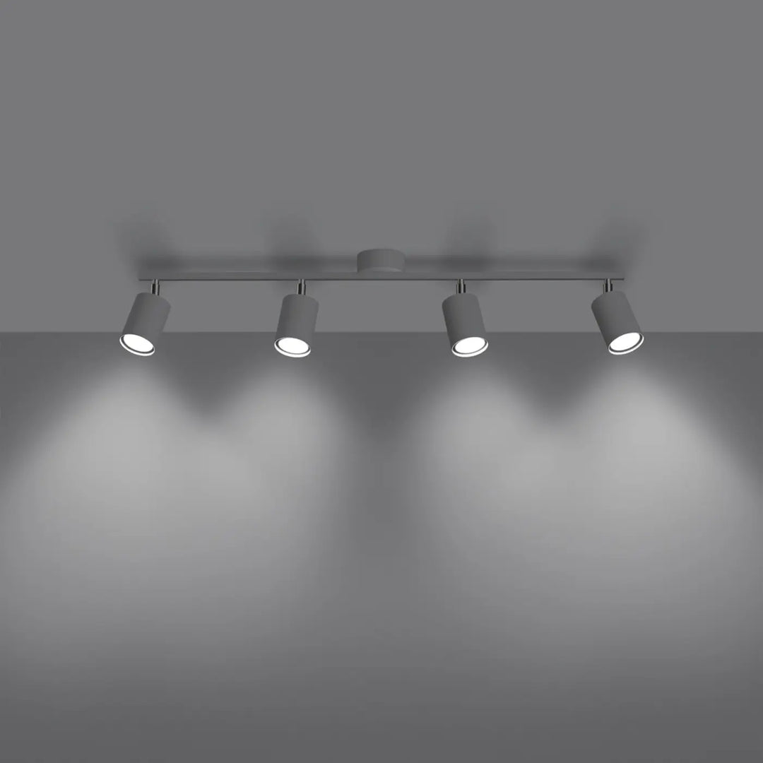 Luminaire plafonnier blanc allumé