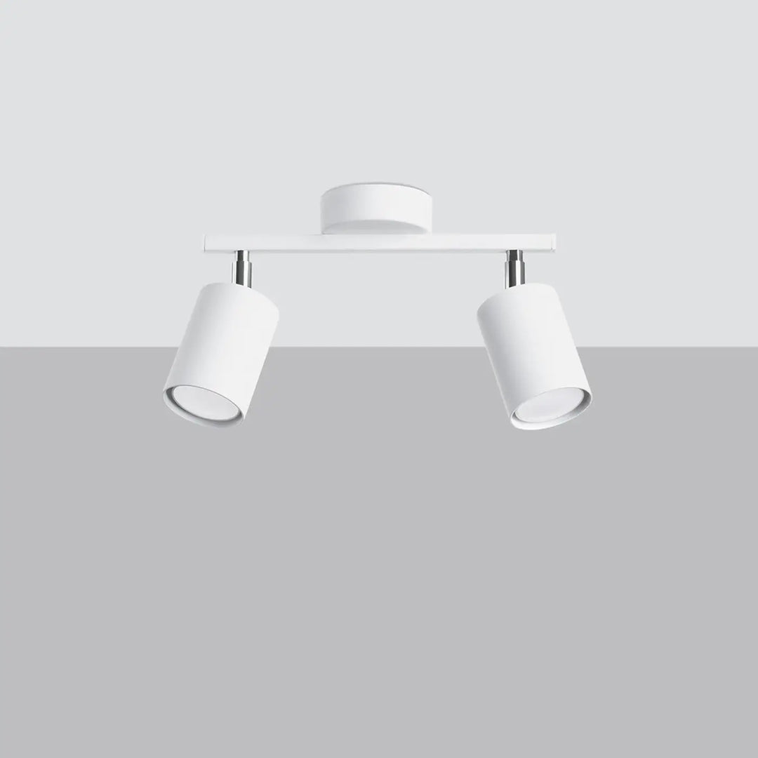 Luminaire plafonnier blanc éteint