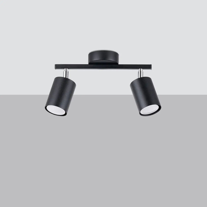 Luminaire plafonnier noir éteint