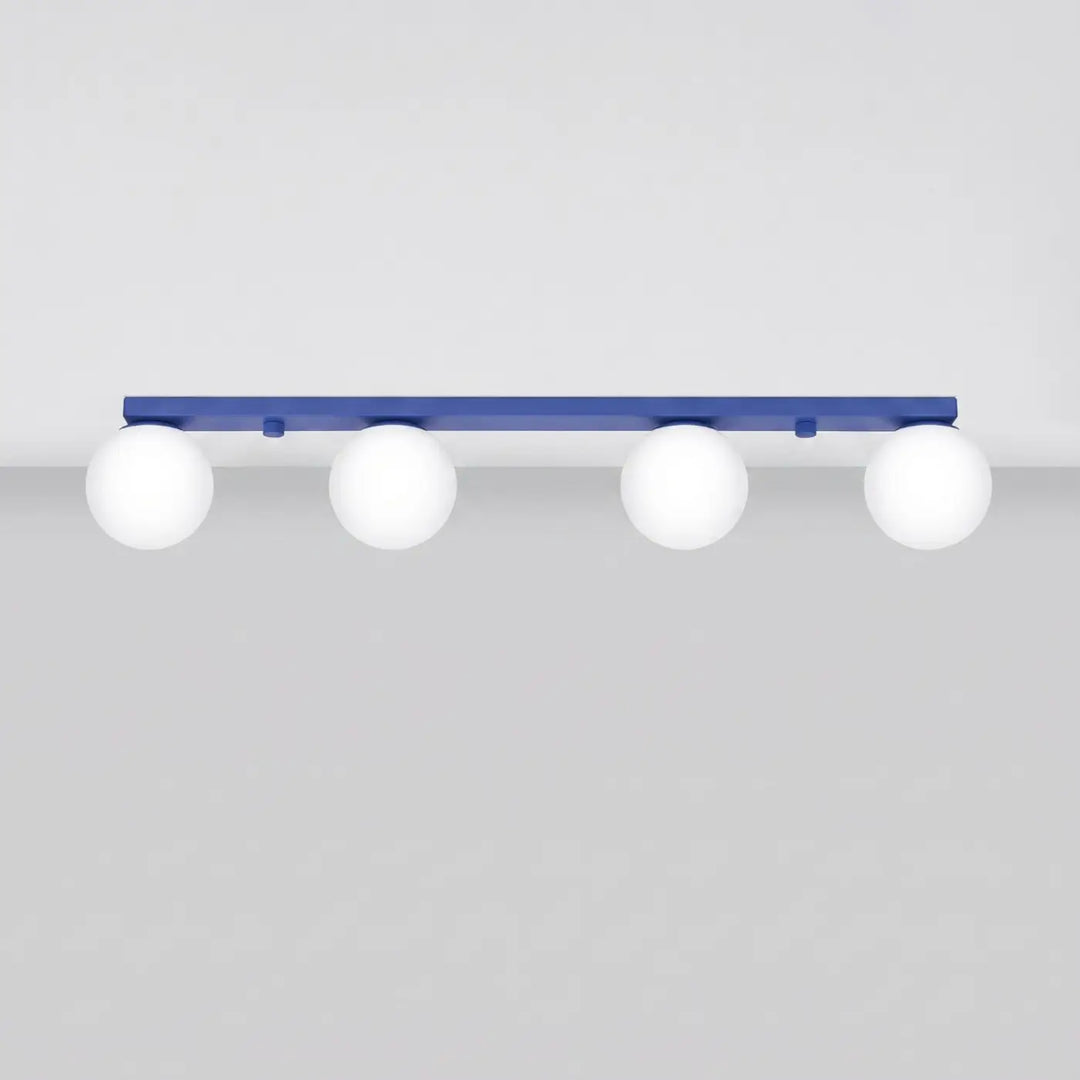 Luminaire Plafonnier outremer éteinte, vue rapprochée