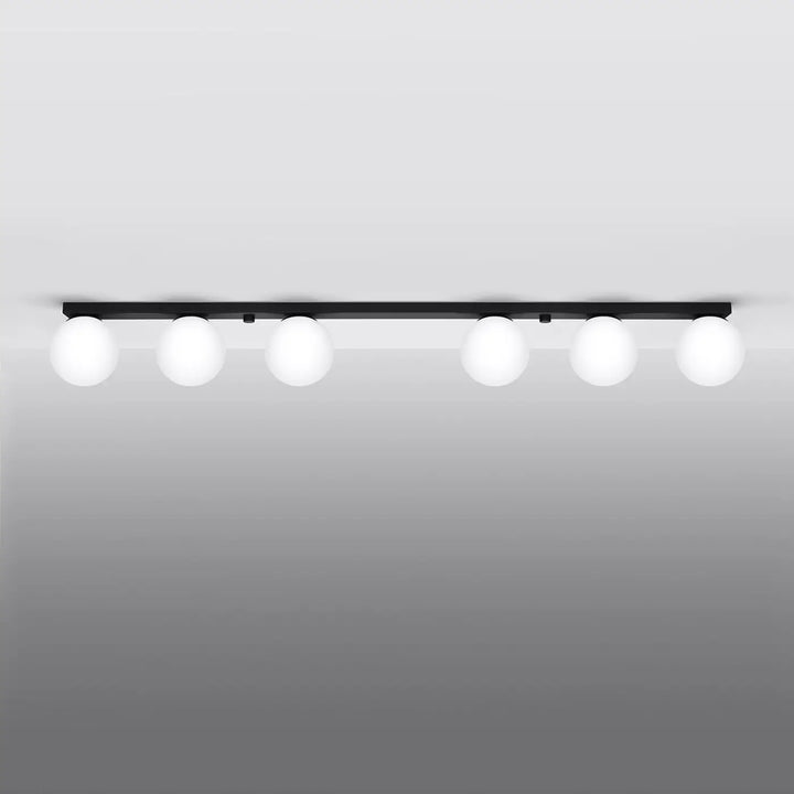 Luminaire Plafonnier noir éteinte, vue rapprochée