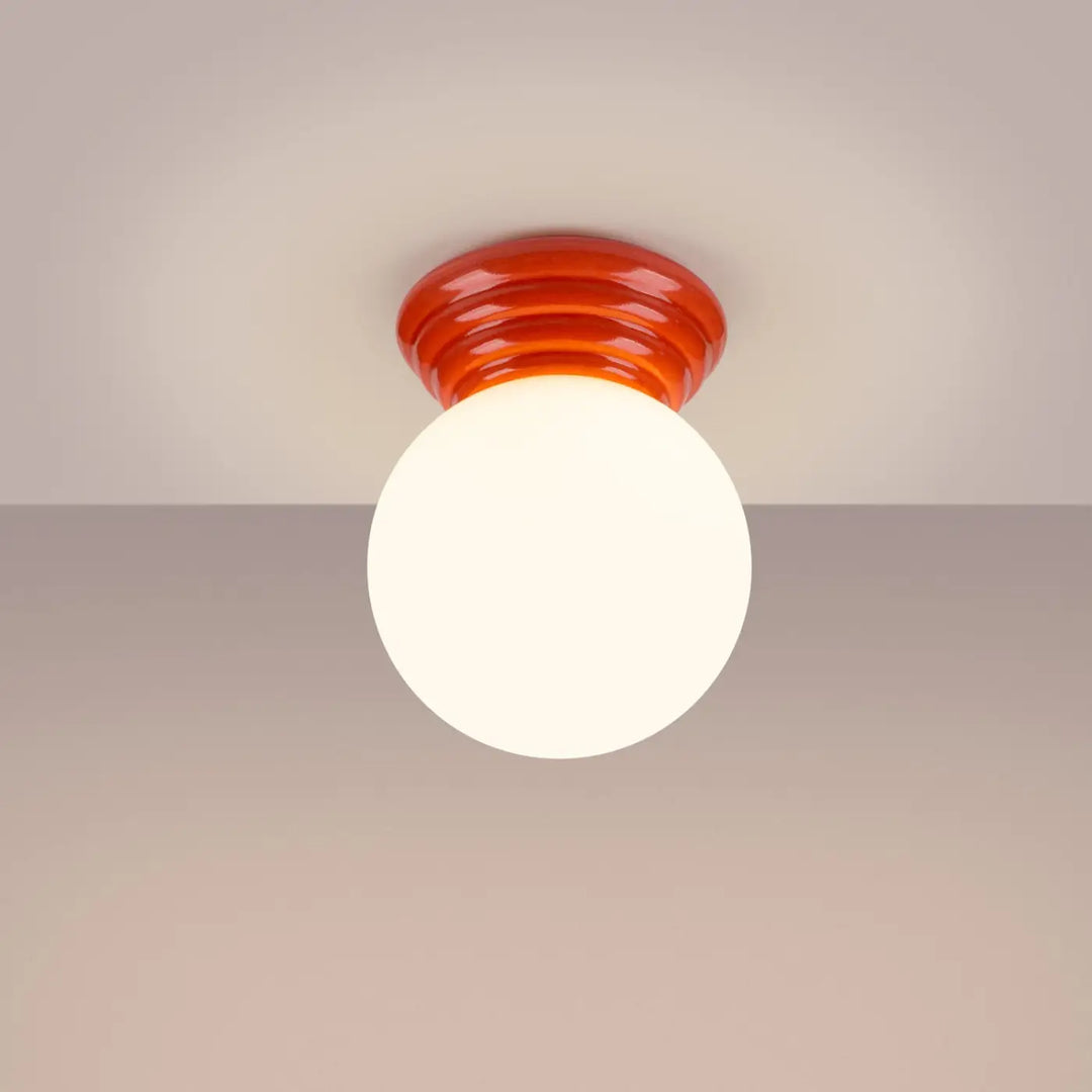 Luminaire plafonnier pêche allumé