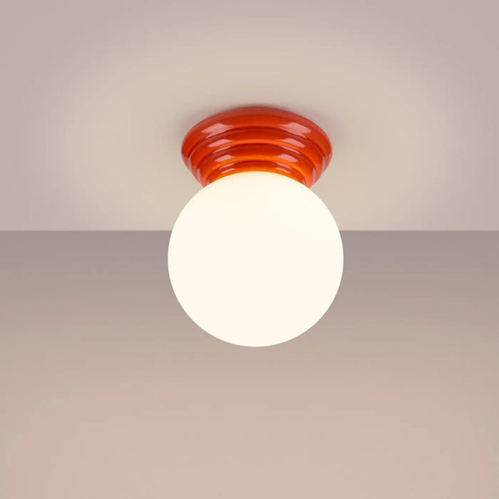 Luminaire plafonnier pêche allumé