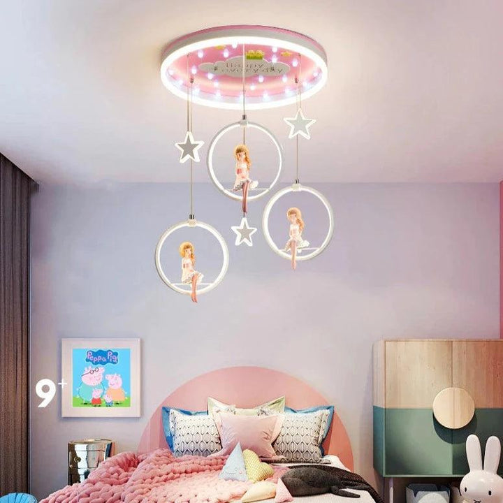 lustre chambre bébé fille