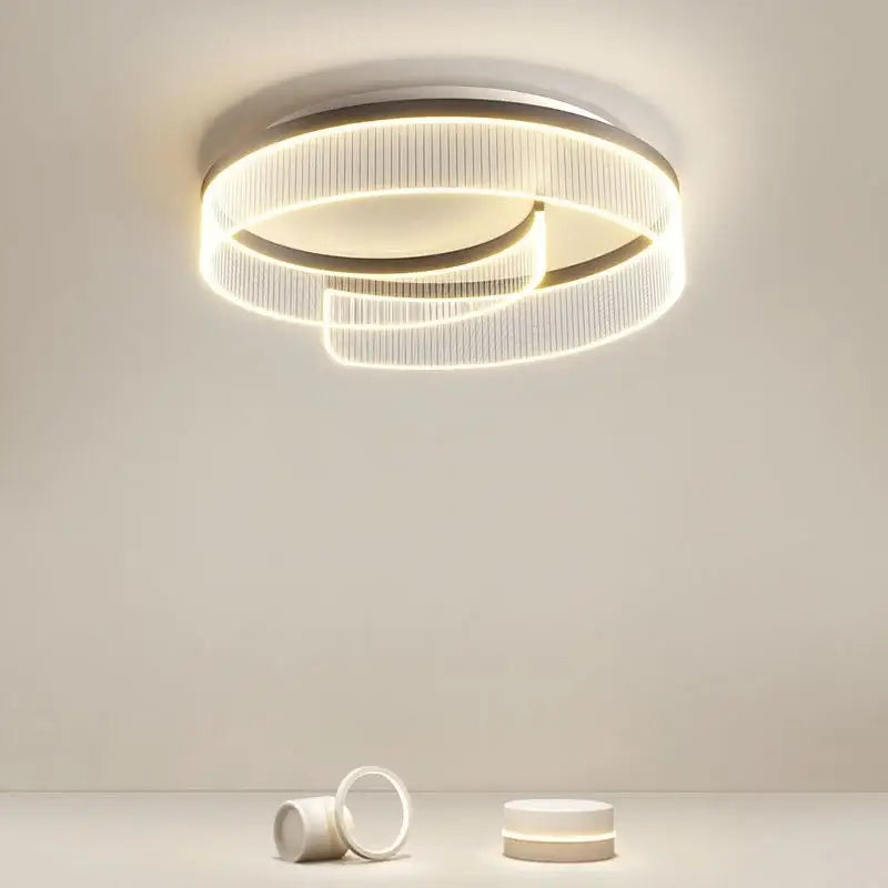 Plafonnier Contemporain À Éclairage Circulaire Intégré

