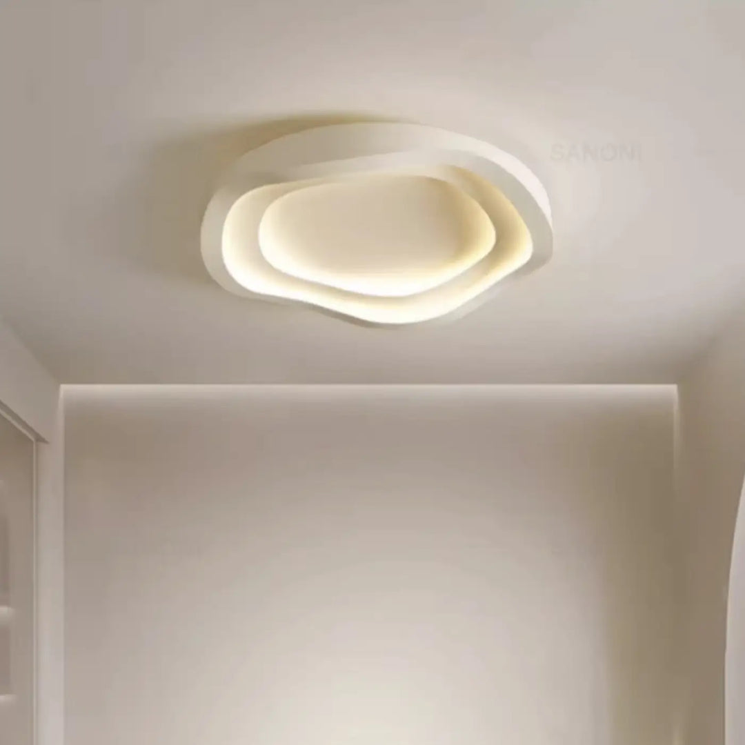 Plafonnier Contemporain Courbes Naturelles Et LED Intégré