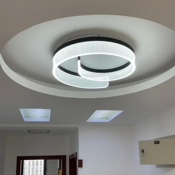 Plafonnier Contemporain À Éclairage Circulaire Intégré

