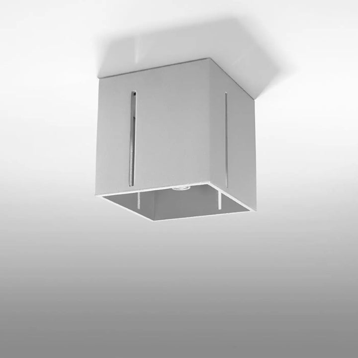 Luminaire plafonnier gris éteint