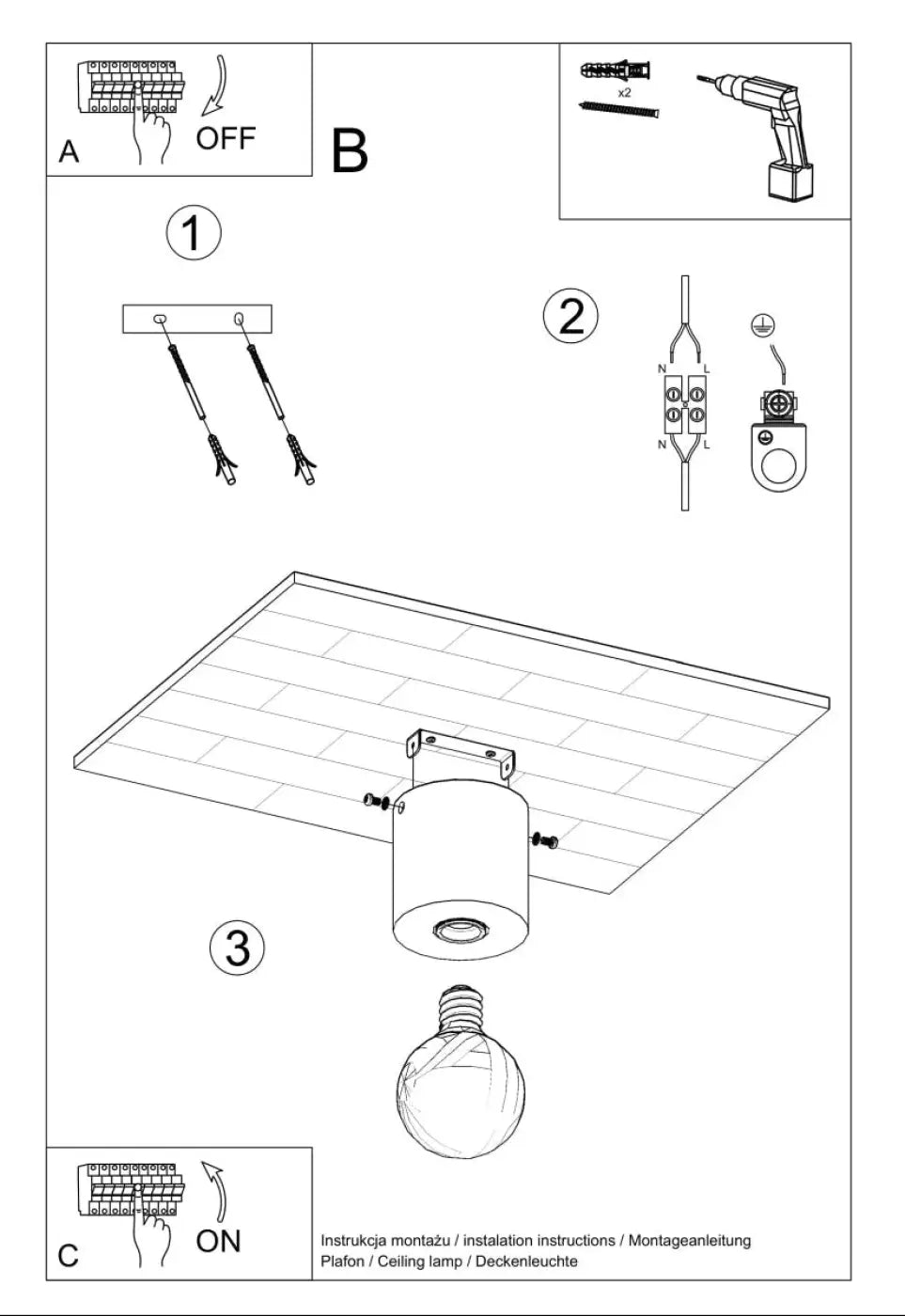 Plafonnier cylindrique salgado en béton avec finition métallique et base ampoule apparente pour sentez mieux