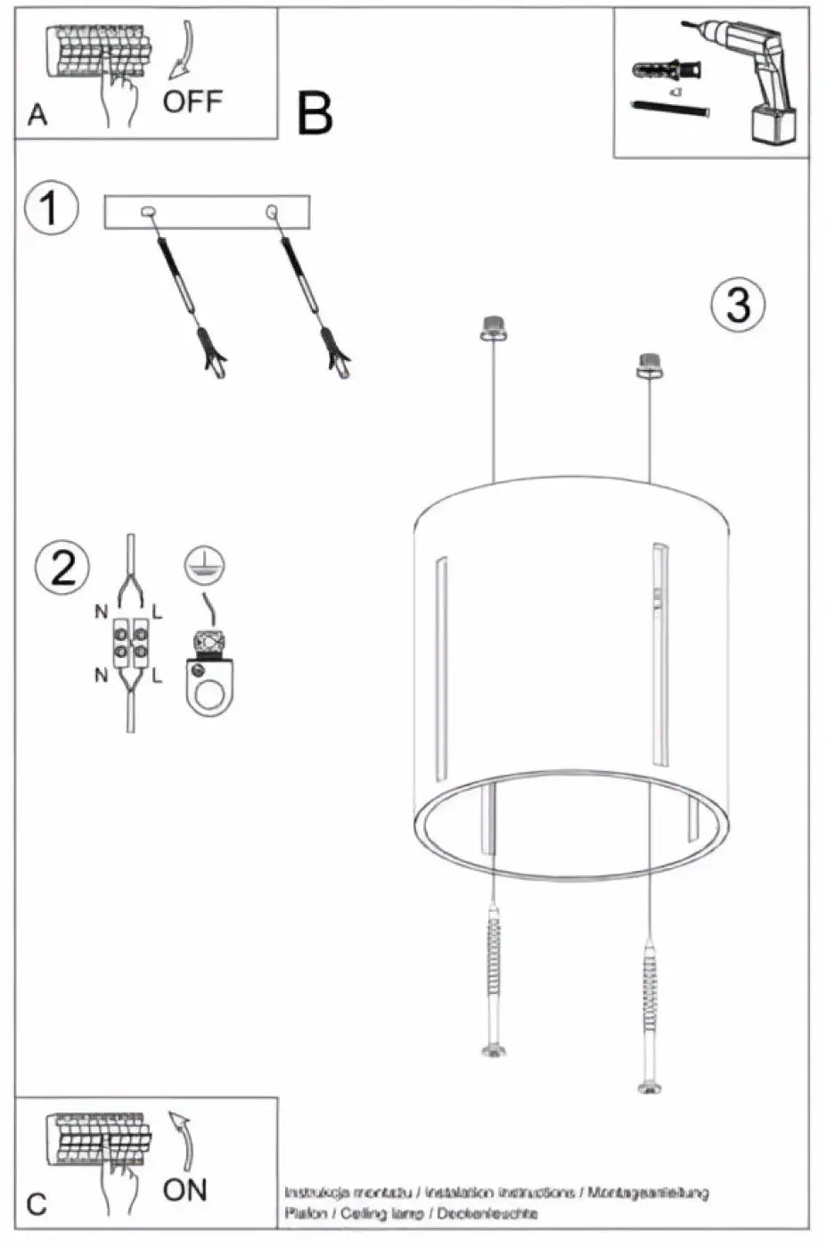 Plafonnier inez cylindre d’aluminium blanc mat avec trois vis de fixation réglables et fentes lumineuses