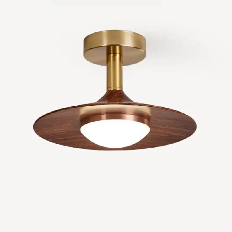 Plafonnier ambiance moderne haut de gamme marron élégant