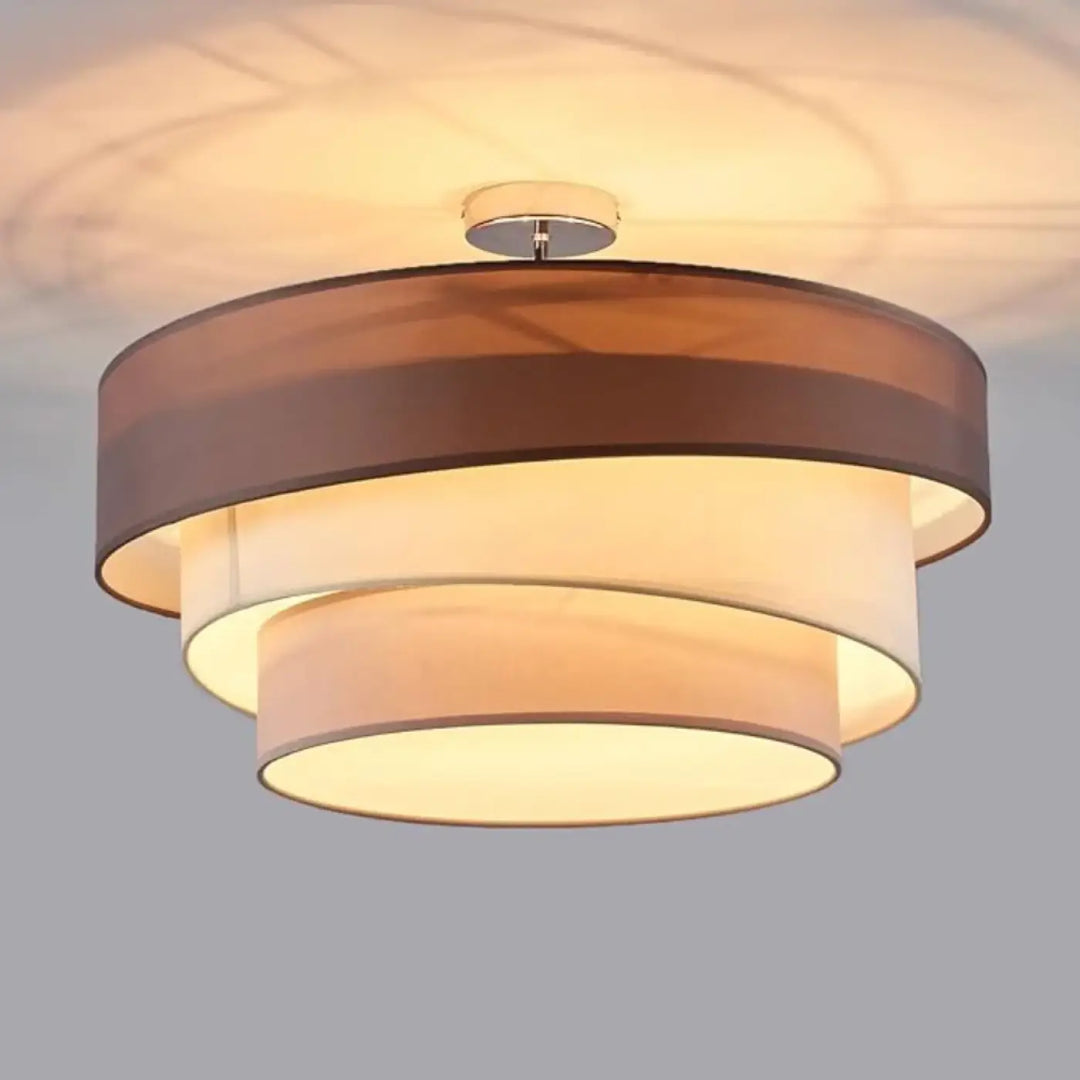 Plafonnier design circulaire moderne à lumière douce en métal