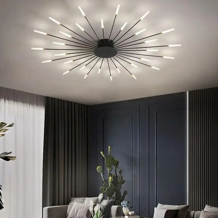 Plafonnier Design Italien Tubes Lumineux