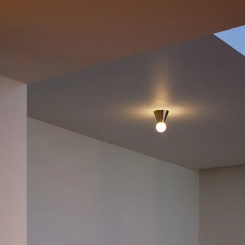 Plafonnier Design Minimaliste En Laiton Brossé

