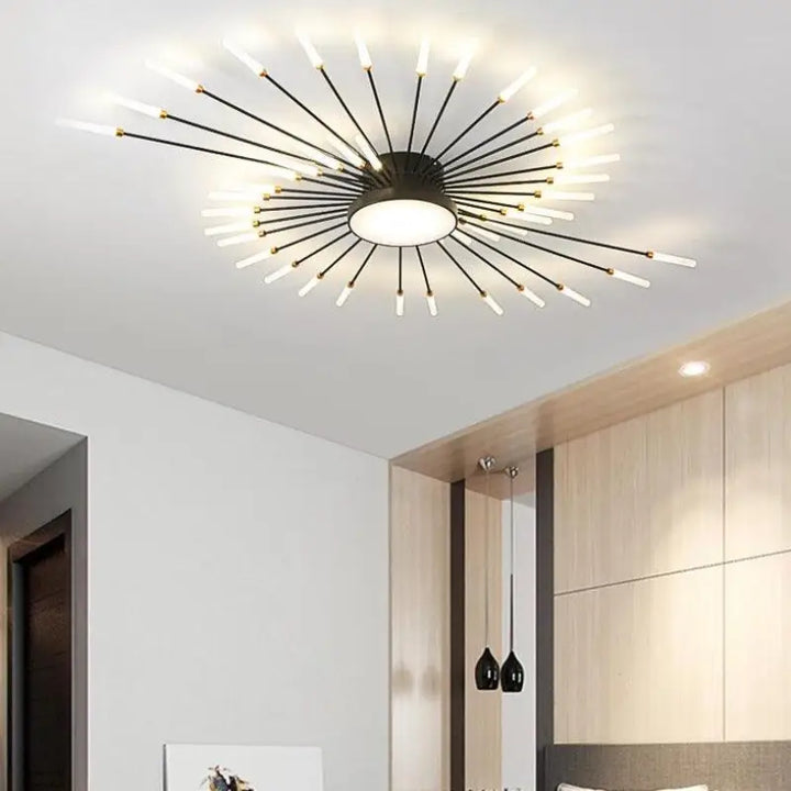 Plafonnier Design De Salon En Forme De Soleil