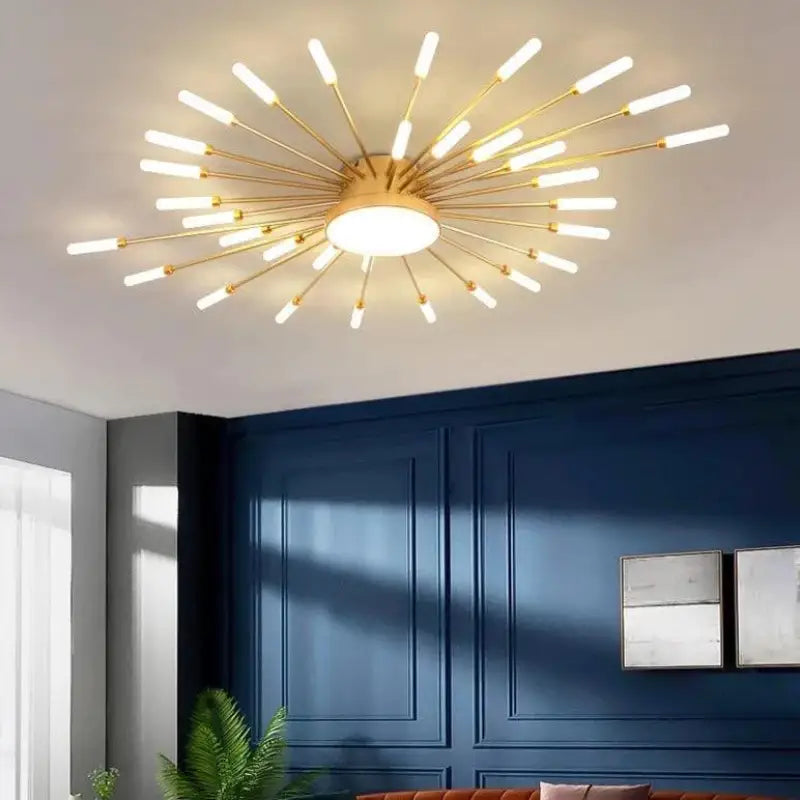 Plafonnier Design De Salon En Forme De Soleil