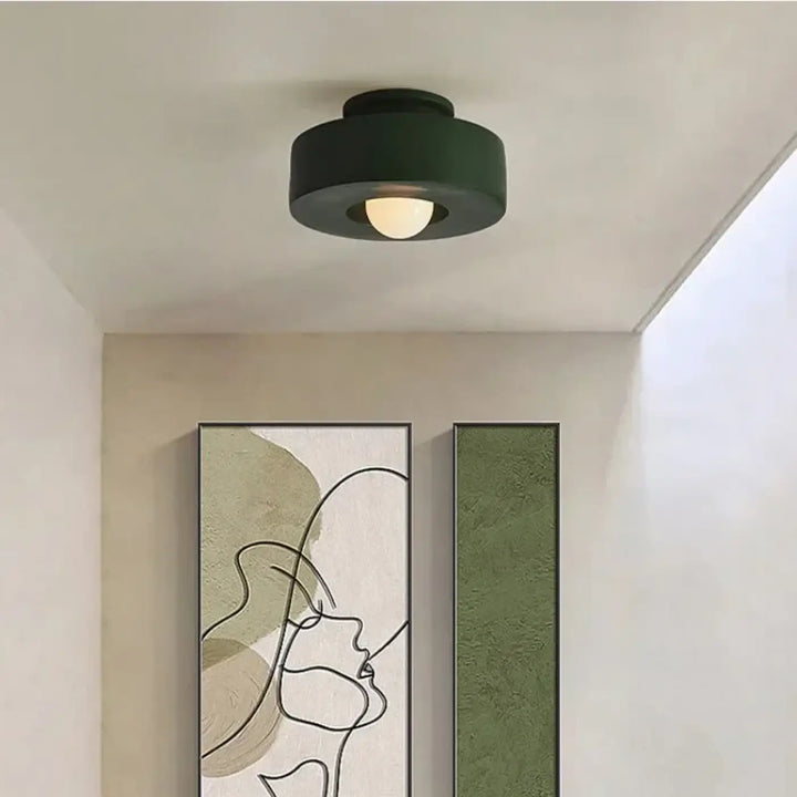 Plafonnier design terracotta look contemporain au style moderne