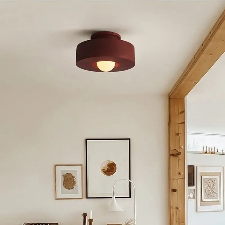 Plafonnier design terracotta look contemporain au style moderne