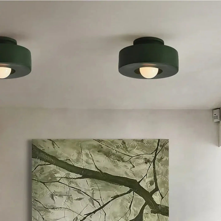Plafonnier design terracotta look contemporain au style moderne