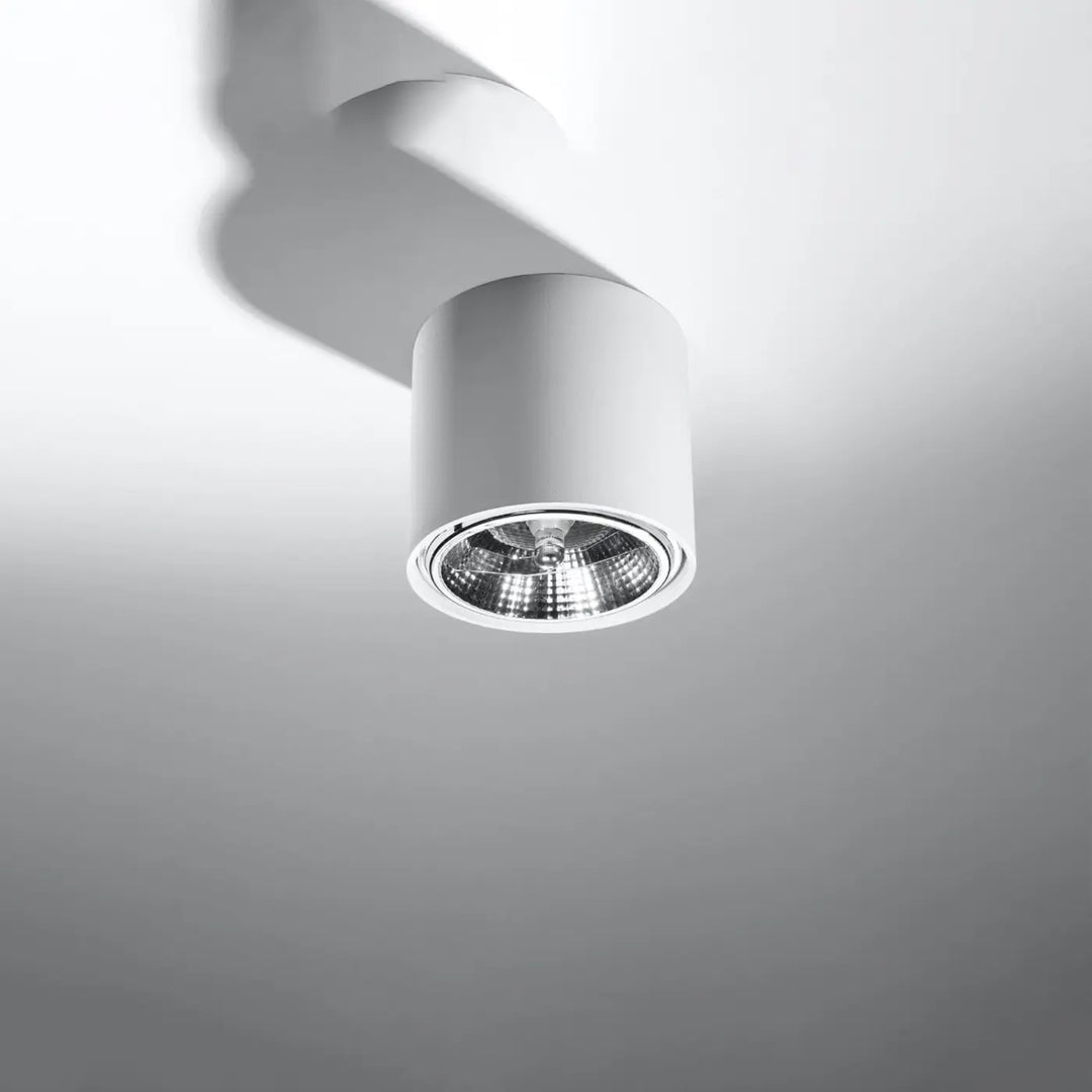 Luminaire plafonnier blanc éteint