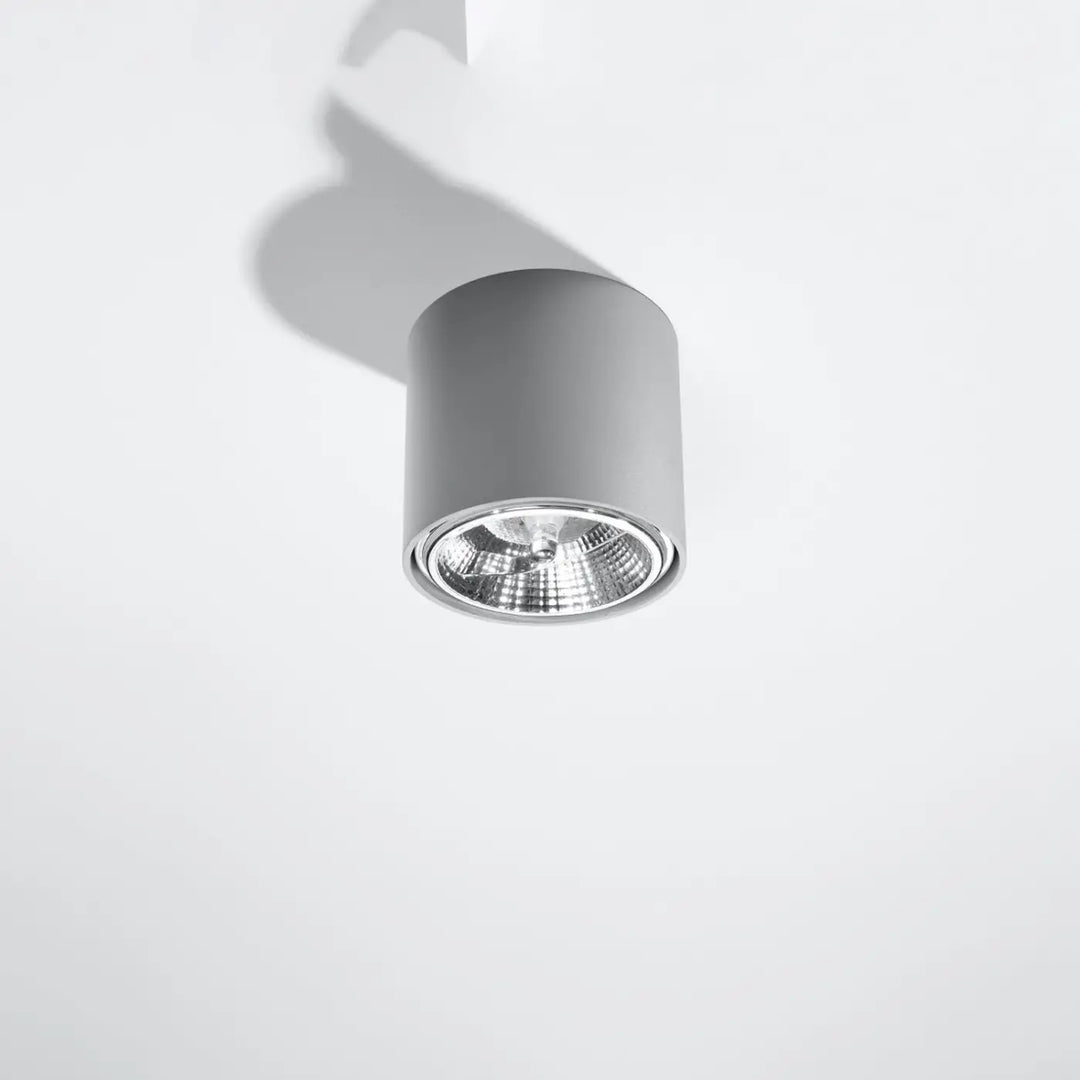 Luminaire plafonnier gris éteint