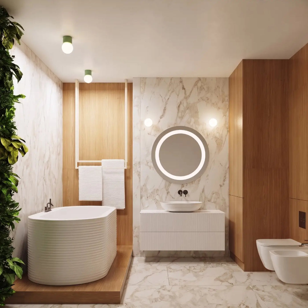 Luminaire Plafonnier sauge dans un intérieur contemporain