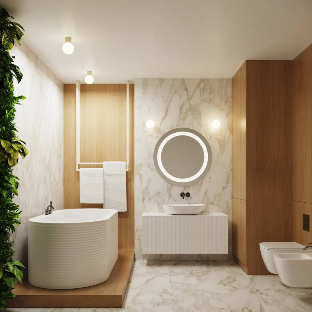 Luminaire Plafonnier beige dans un intérieur contemporain