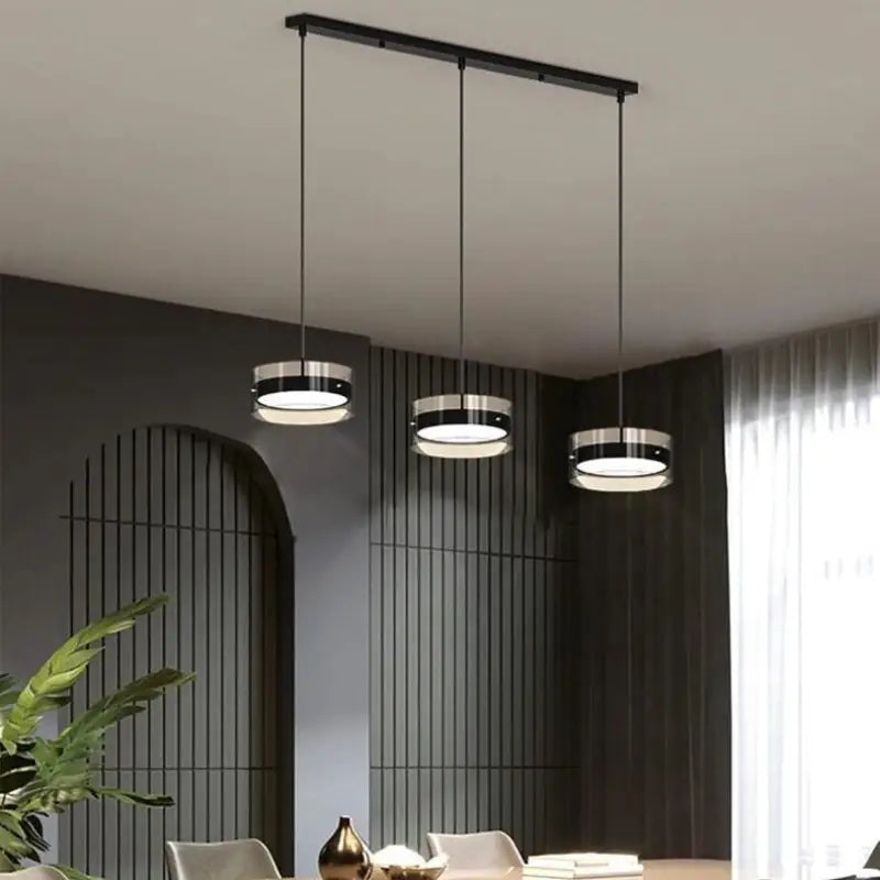 Plafonnier Industriel Cuisine Triple Anneaux
