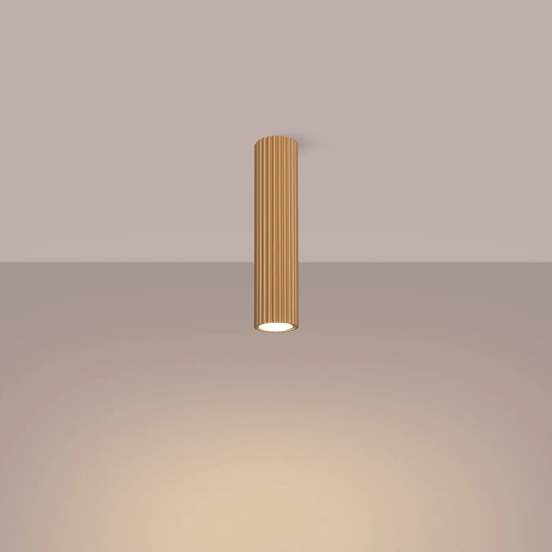 Luminaire plafonnier karbon 30 or en laiton avec ampoules gu10 interchangeables et design minimaliste pour éclairage doux