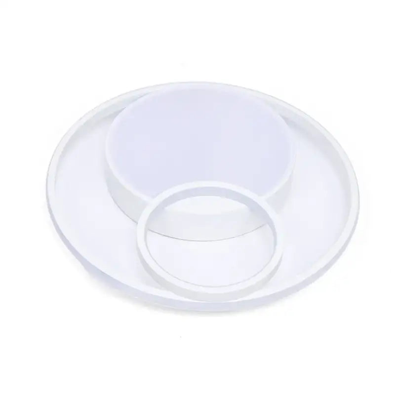 Plafonnier contemporain forme circulaire blanc raffinée