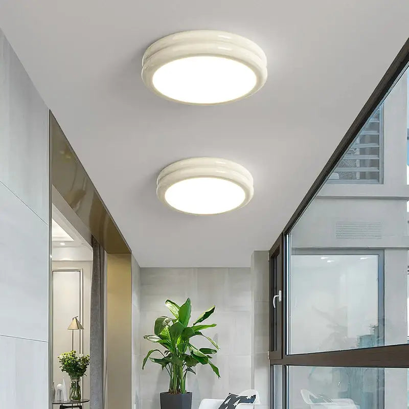 Plafonnier led design minimaliste rond lumineux chic