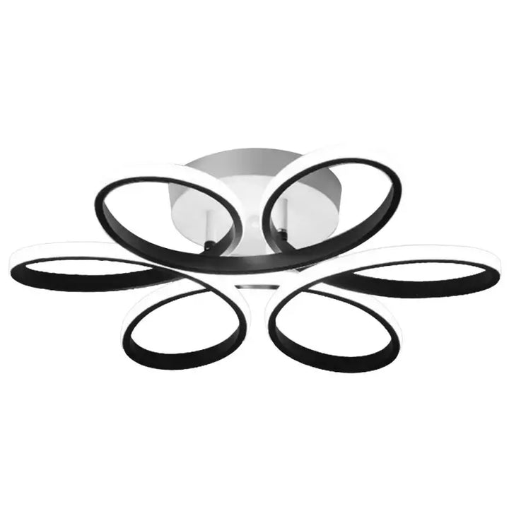 Plafonnier LED Design Moderne À Forme Florale Ovale 