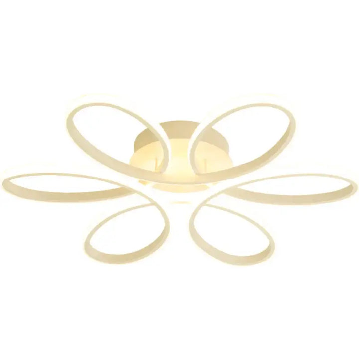 Plafonnier LED Design Moderne À Forme Florale Ovale 