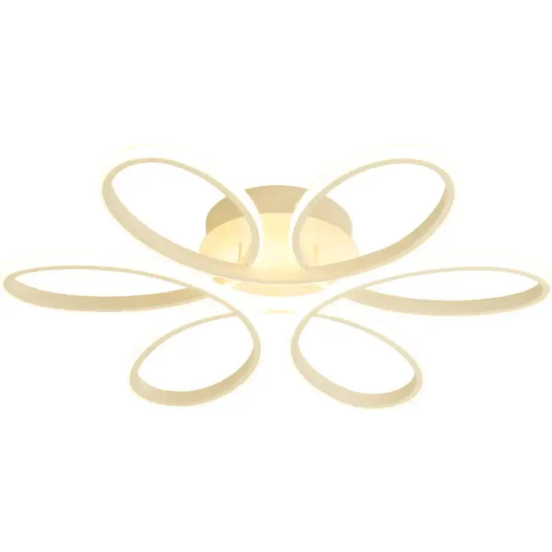 Plafonnier LED Design Moderne À Forme Florale Ovale 