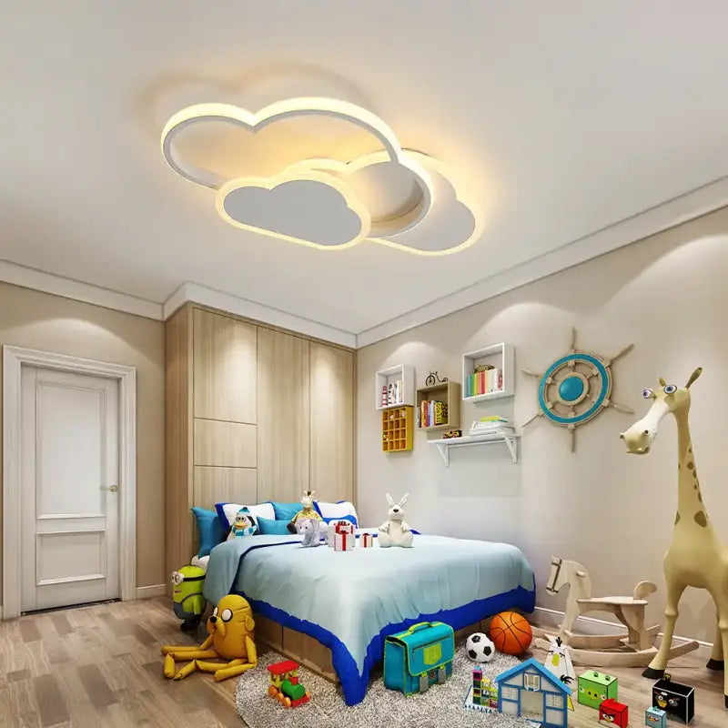 Ceiling Light,32w Creative LED Ceiling Lamp with Dimmable Remote Control 3000-6500k 2800lm,Cartoon Lighting for Living