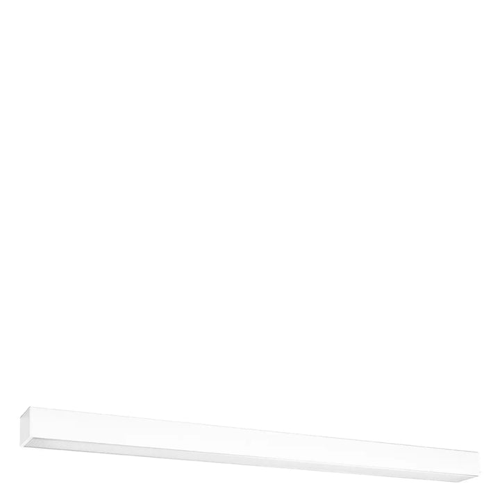 Plafonnier Pinne en aluminium linéaire blanc, vue d'ensemble