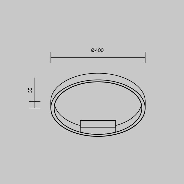 Luminaire plafonnier rim led avec design minimaliste anneau fin et élément rectangulaire central blanc