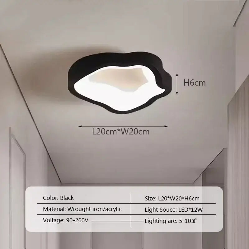 Plafonnier led style minimaliste pour entrée et couloir chic