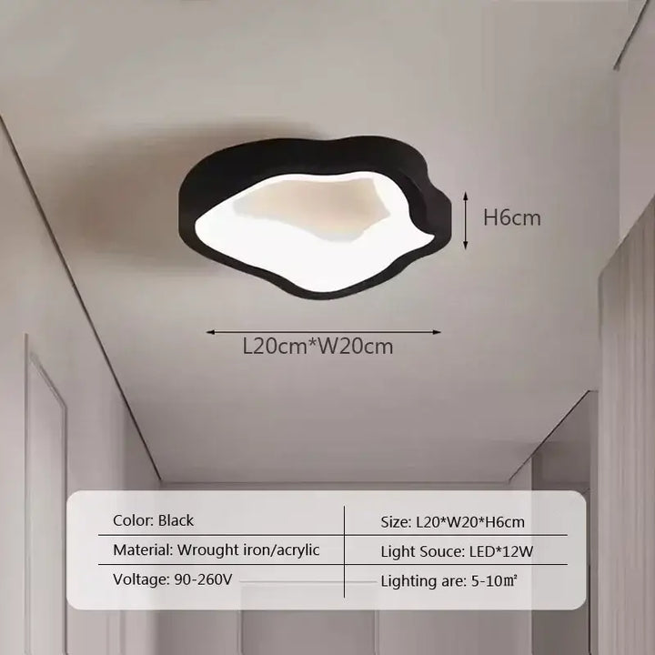 Plafonnier led style minimaliste pour entrée et couloir chic