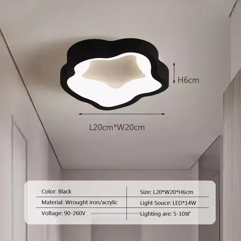 Plafonnier led style minimaliste pour entrée et couloir chic