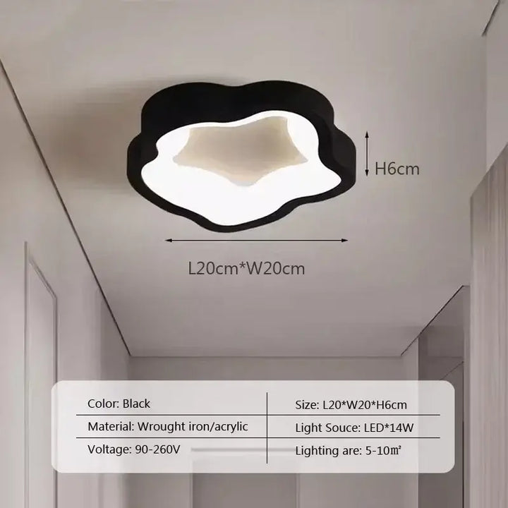 Plafonnier led style minimaliste pour entrée et couloir chic