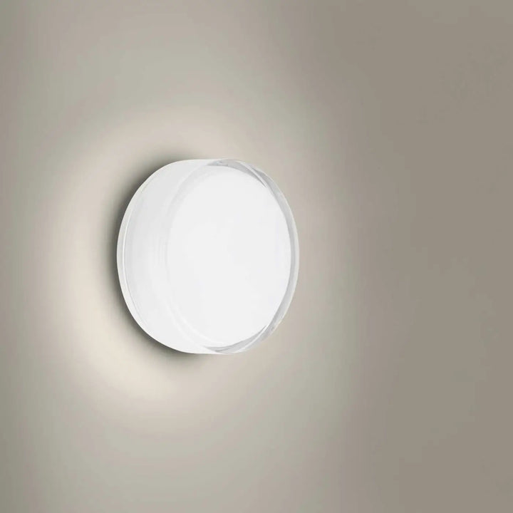 Détail du plafonnier Vetro blanc
