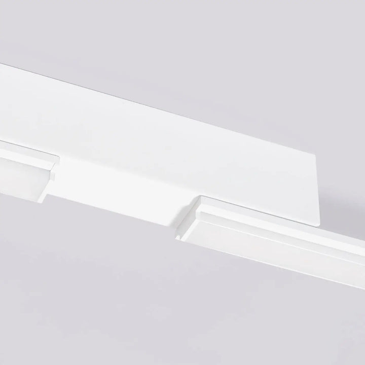 Plafonnier linéaire LAGOM blanc éteinte, détail du boîtier