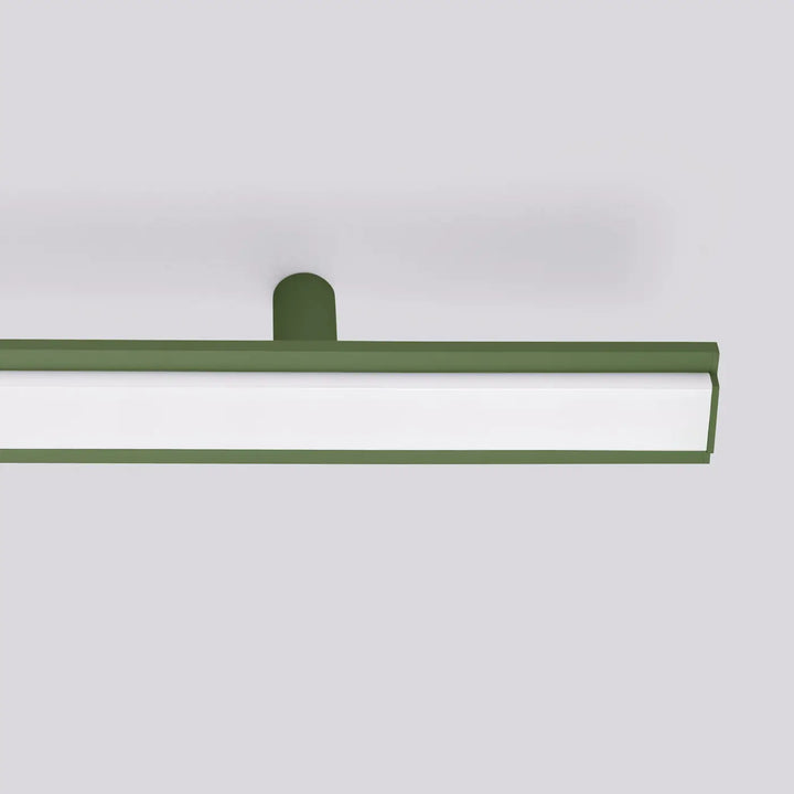 Plafonnier linéaire LAGOM vert olive éteinte, détail de la fixation