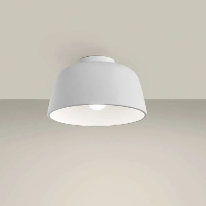 Plafonnier Miso blanc au style minimaliste #couleur_blanc