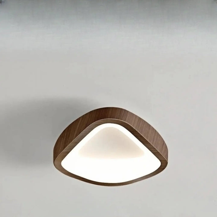 Luminaire plafonnier konja design minimaliste nordique avec cadre en bois chaleureux et panneau blanc pour chambre à coucher