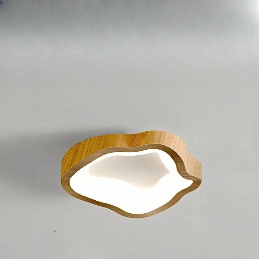 Luminaire plafonnier konja en bois moderne au design minimaliste nordique avec finition chaude idéal pour chambre à coucher méthode d’installation simple